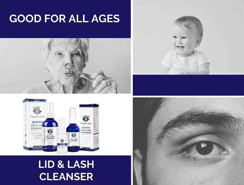 Lid and Lash Cleanser – 4oz Glass Bottle – Pure Hypochlorous Acid Spray for Soothing Dry Eye Irritation – Daily Eyelid & Lash Cleanser
