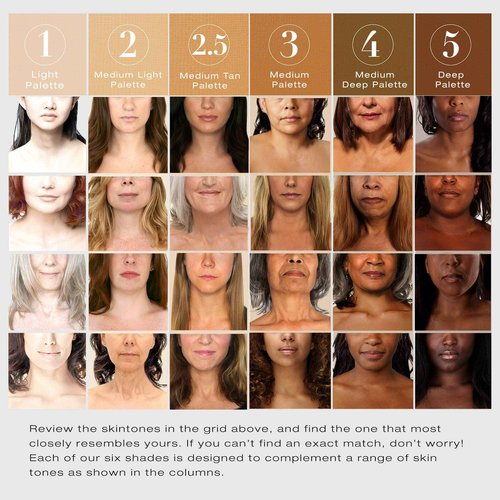 Woosh Beauty, Fold Out Face Original Makeup Palette, Travel, All in One, Neutral Cream & Powder (#2 Medium Light)