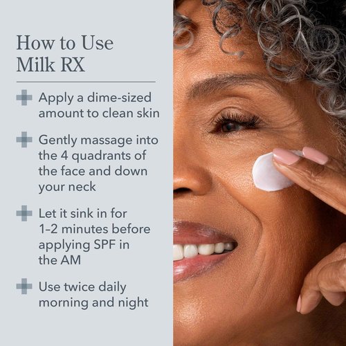 Beekman 1802 Milk RX Advanced Better Aging Face Cream - Goat Milk Protein Exosomes & Polypeptide Facial Moisturizer - Doctor Formulated for Collagen Boosting & Skin Firming - Fragrance Free