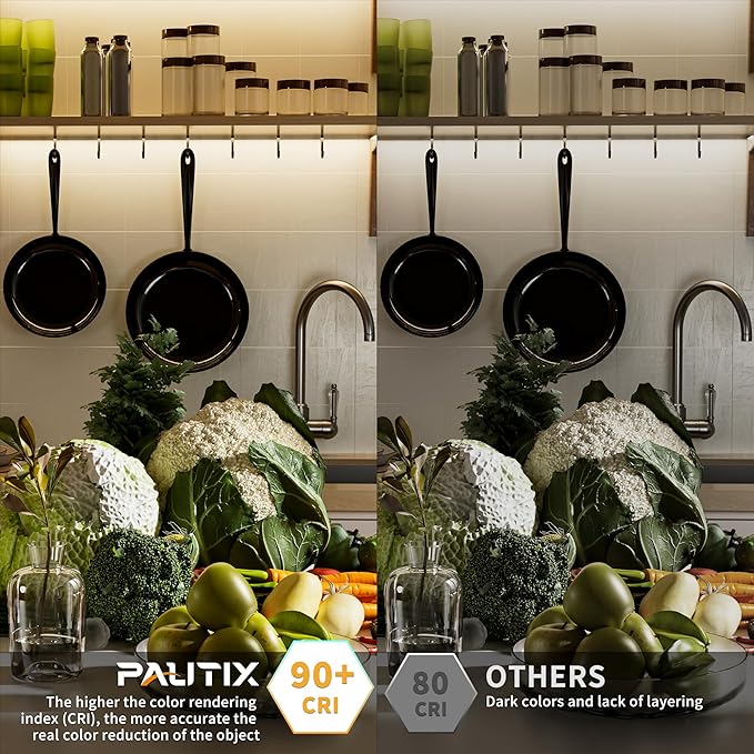 PAUTIX COB LED Strip Light IP65 Waterproof Natural White 4000K,UL-Listed 20ft/6.1m CRI 90+ Super Bright 24V LED Tape Light for Cabinet/Home/Office DIY Lighting Projects(Adapter & Dimmer Not Included)