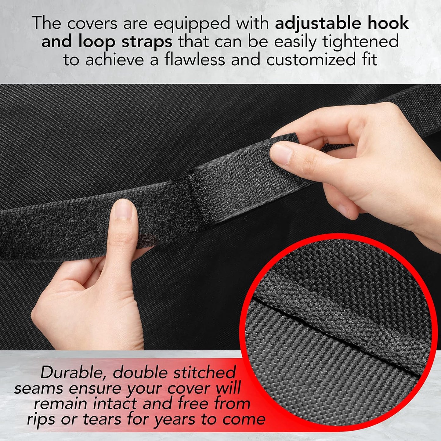 Heavy Duty Griddle Cover for Outdoor Griddle, Fits 28 Inch Griddle – Waterproof, Weather Resistant, UV & Fade Resistant with Adjustable Straps – Flat Grill Cover, Black