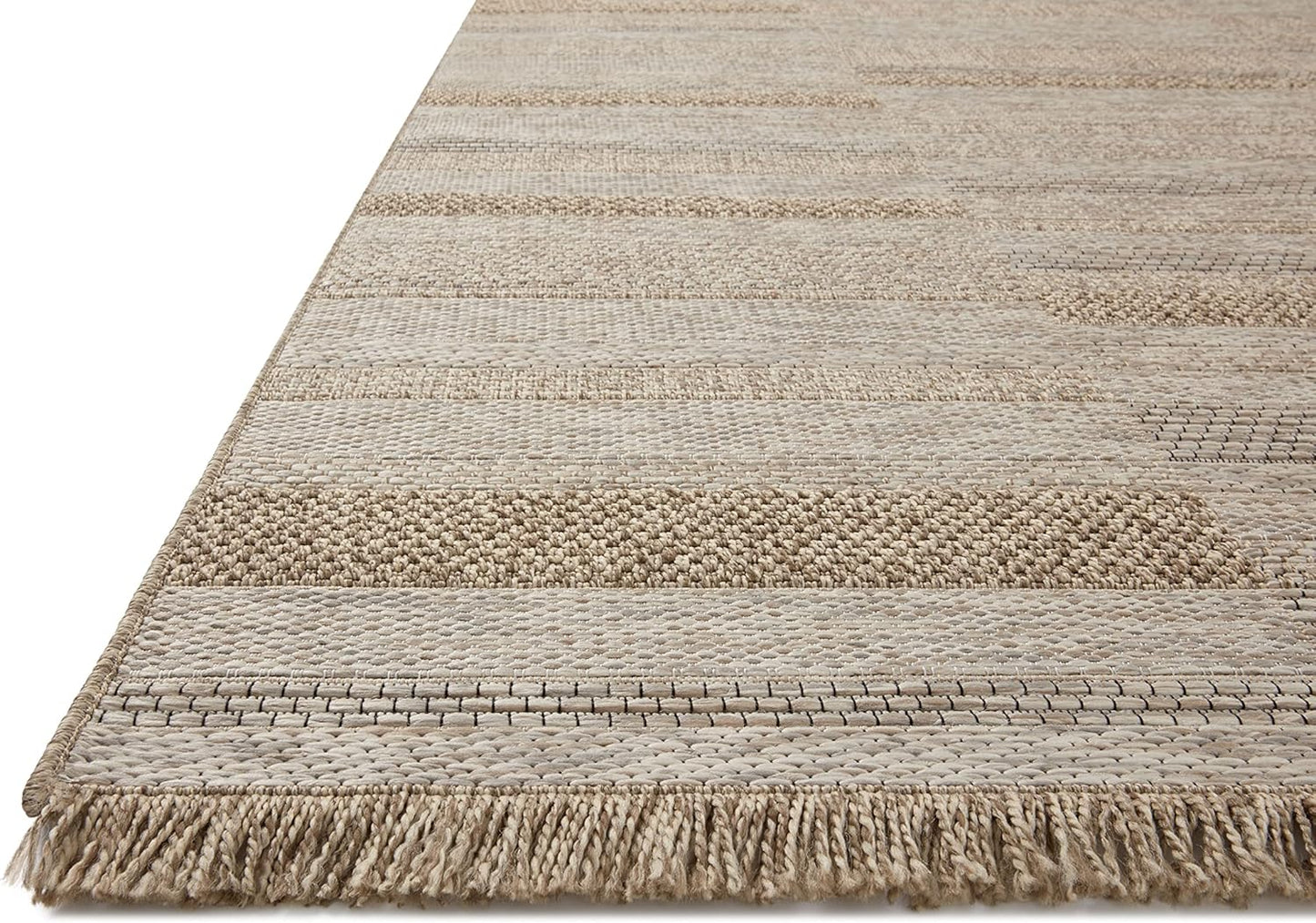 Loloi Dawn Collection Indoor/Outdoor DAW-03 Brown 3'-9" x 5'-9" Accent Rug