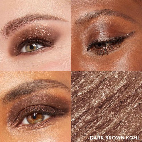 Finishing Touches Kit: Baked Balance-n-Brighten Powder Foundation, Fair + Airbrush Kabuki + Jelly Balm Tinted Lip Balm, Figger Than Life + Kajal Eyeliner, Dark Brown + Kajal Mascara