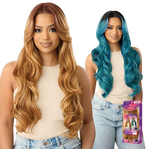 Outre Lace Front Wig - Perfect Hair Line - Swoop Series Y-Part 206 (TIRAMISU)