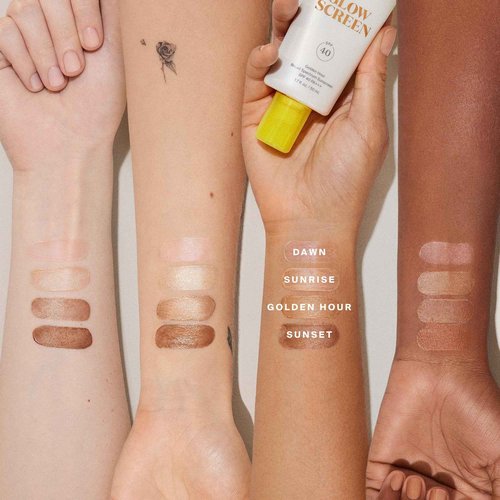 Supergoop! Glowscreen SPF 40, Sunrise (Champagne Glow) - 1.7 fl oz, Pack of 2 - Glowy Primer + Broad Spectrum Tinted Sunscreen - Helps Filter Blue Light - Hydration - Hyaluronic Acid & Vitamin B5