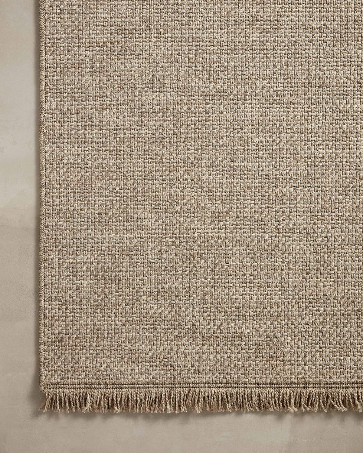 Loloi Dawn Collection Indoor/Outdoor DAW-04 Coffee 7'-8" x 7'-8" Round Area Rug